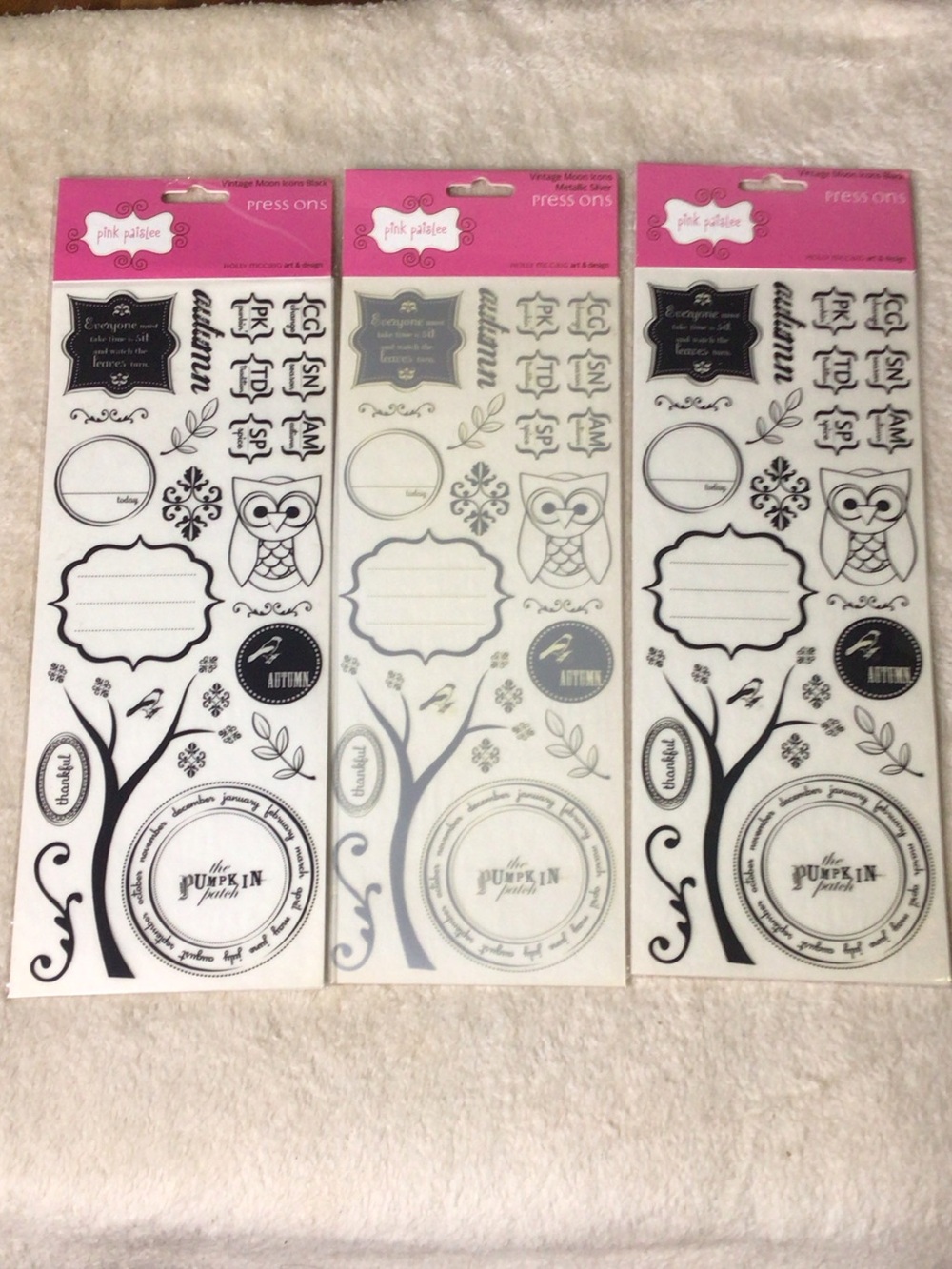 Pink paislee press ons